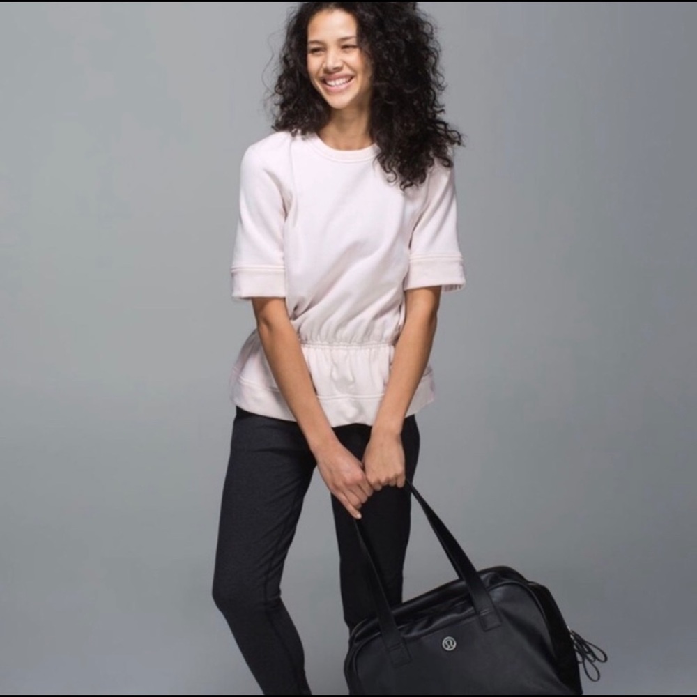 Peplum Pullover by lululemon in Pink